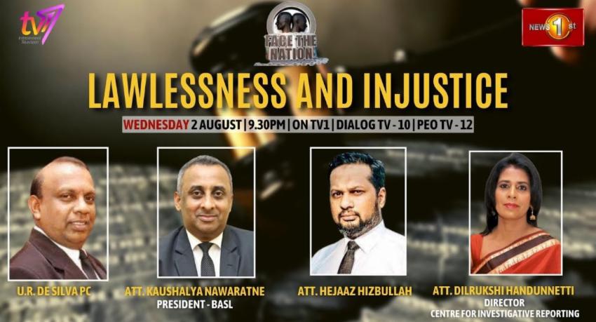 Lawlessness and injustice